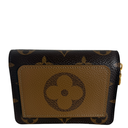 Louis Vuitton Lou Wallet Monogram Reverse Canvas Bruin Goud