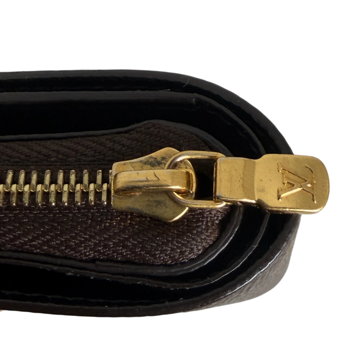 Louis Vuitton Lou Wallet Monogram Reverse Canvas Bruin Goud
