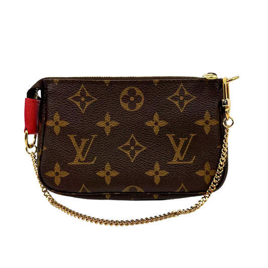 Louis Vuitton Pochette Accessories Xmas 2015 M41655 braun Fullset / sehr gut Louis Vuitton
