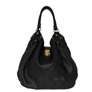 Louis Vuitton Mahina L zwart leer