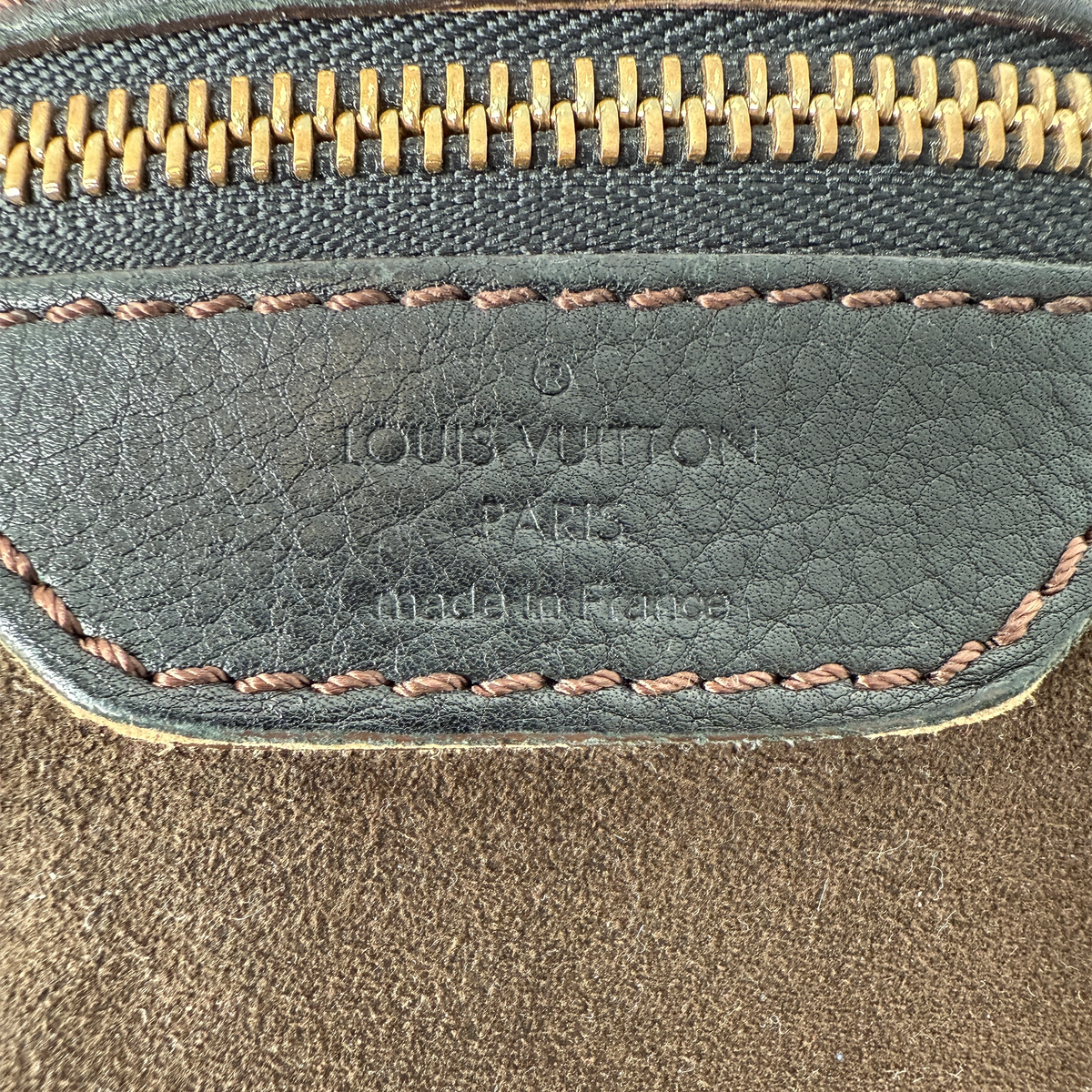 Louis Vuitton Mahina XL Leder schwarz / sehr gut Louis Vuitton