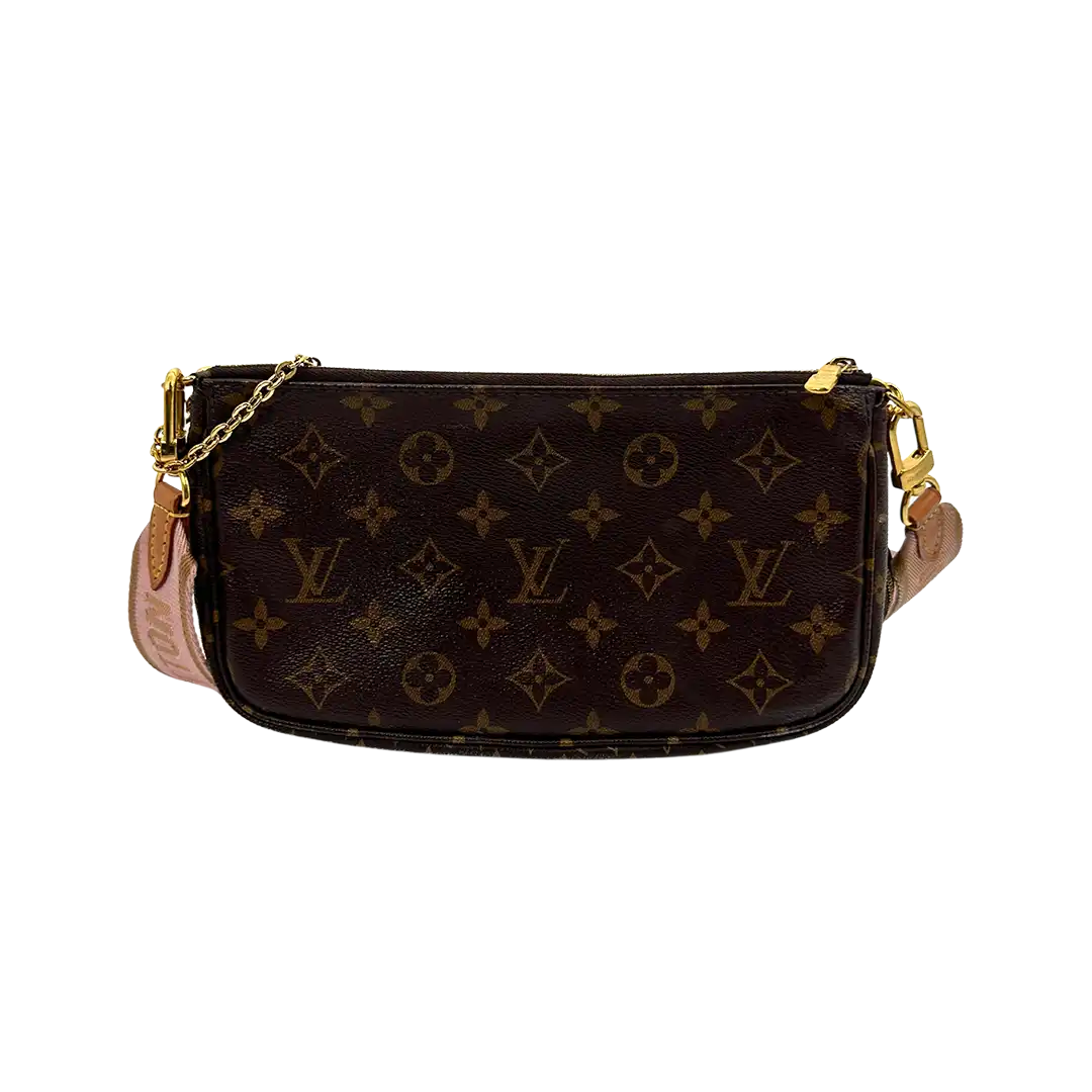 Louis Vuitton Multi Pochette Accessoires Monogram Canvas Rose Clair M44840 / sehr gut Louis Vuitton