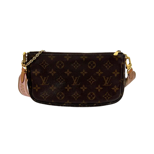 Louis Vuitton Multi Pochette Accessoires Monogram Canvas Rose Clair M44840 / sehr gut Louis Vuitton