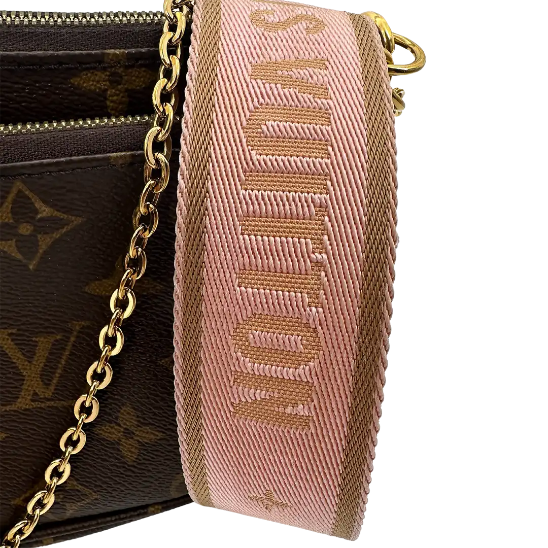 Louis Vuitton Multi Pochette Accessoires Monogram Canvas Rose Clair M44840 / sehr gut Louis Vuitton
