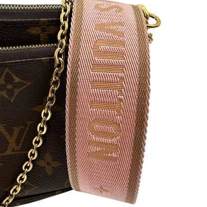 Louis Vuitton Multi Pochette Accessoires Monogram Canvas Rose Clair M44840 / sehr gut Louis Vuitton