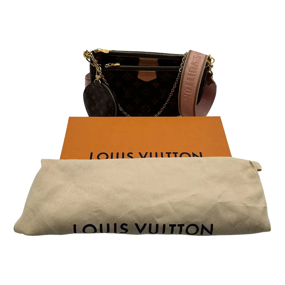 Louis Vuitton Multi Pochette Accessoires Monogram Canvas Rose Clair M44840 / sehr gut Louis Vuitton