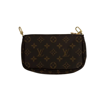 Louis Vuitton Multi Pochette Accessoires Monogram Canvas Khaki M44813 Fullset/ neu Louis Vuitton