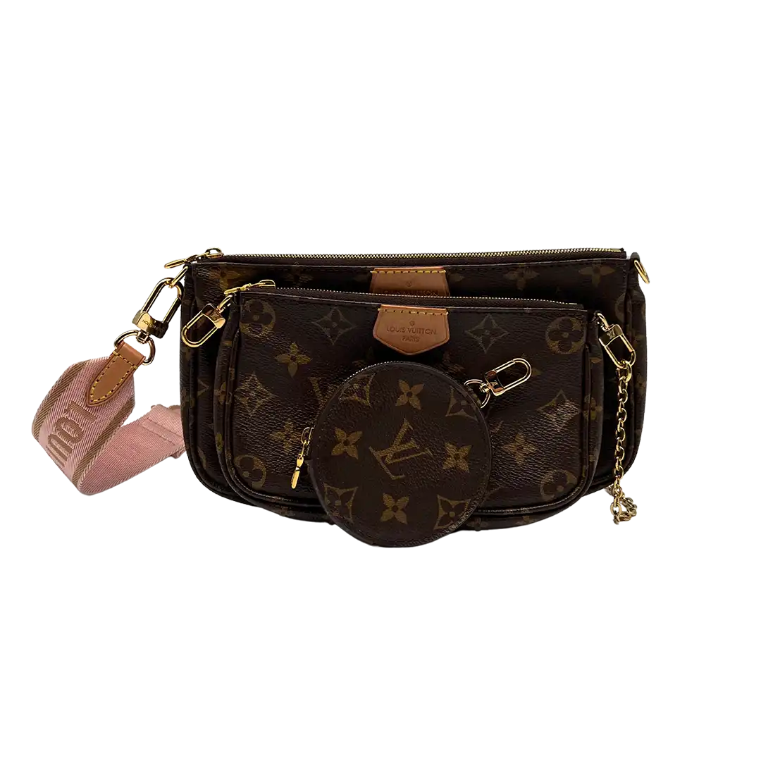 Louis Vuitton Multi Pochette Accessoires Monogram Canvas Rose Clair M44840 / sehr gut Louis Vuitton