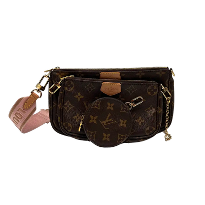 Louis Vuitton Multi Pochette Accessoires Monogram Canvas Rose Clair M44840 / sehr gut Louis Vuitton