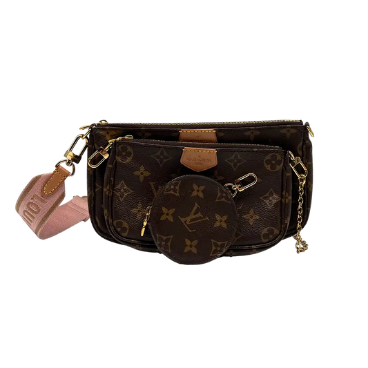 Louis Vuitton Multi Pochette Accessoires Monogram Canvas Rose Clair M44840 / sehr gut Louis Vuitton