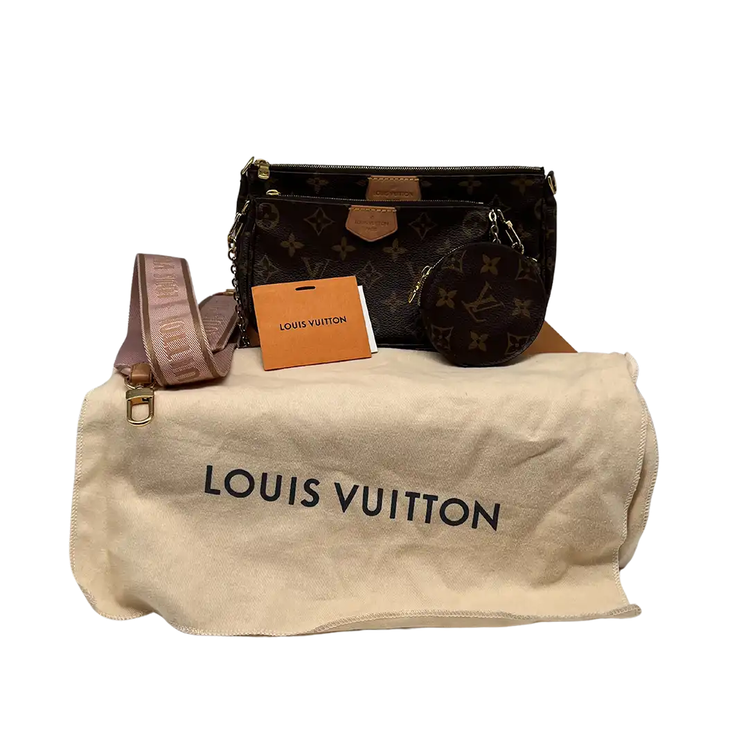 Louis Vuitton Multi Pochette Accessoires Monogram Canvas Rose Clair M44840 / sehr gut Louis Vuitton