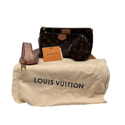 Louis Vuitton Multi Pochette Accessoires Monogram Canvas Rose Clair M44840 / sehr gut Louis Vuitton