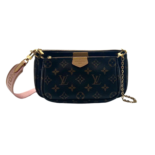 Louis Vuitton Multi Pochette Accessoires Monogram Canvas Rose Clair M44840 Fullset/ neu Louis Vuitton