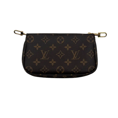 Louis Vuitton Multi Pochette Accessoires Monogram Canvas Rose Clair M44840 Fullset/ neu Louis Vuitton