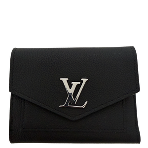 Louis Vuitton Mylockme Compact Wallet black leather / as new