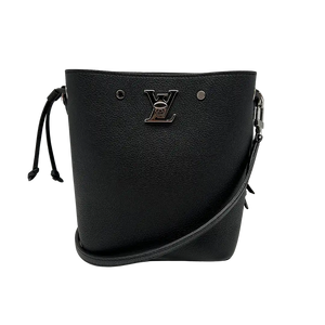 Louis Vuitton Nano Lockme Bucket kalfsleer zwart