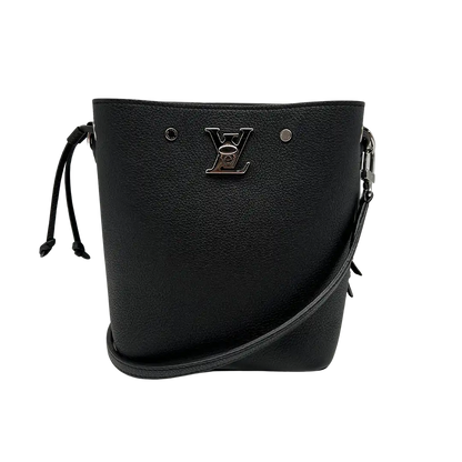 Louis Vuitton Nano Lockme Bucket Kalbsleder schwarz / sehr gut Louis Vuitton