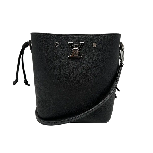 Louis Vuitton Nano Lockme Bucket Kalbsleder schwarz / sehr gut Louis Vuitton