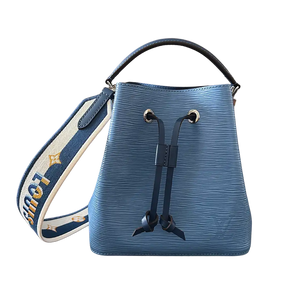 Louis Vuitton Néonoé BB Epi Leer blauw brede riem limited edition