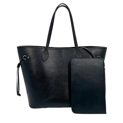 Louis Vuitton Neverfull MM Epi Leder schwarz mit Pochette / sehr gut Louis Vuitton