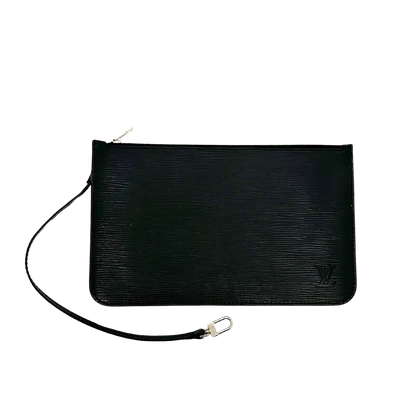 Louis Vuitton Neverfull MM Epi Leder schwarz mit Pochette / sehr gut Louis Vuitton