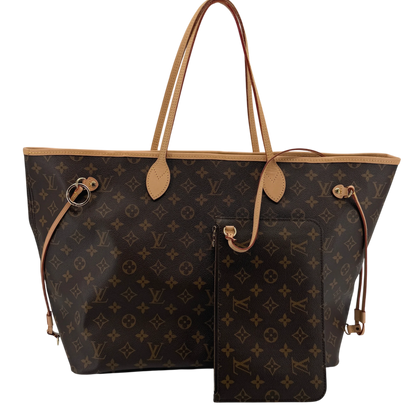 Louis Vuitton Neverfull GM Monogram Canvas Braun mit Pochette – Ansicht 4