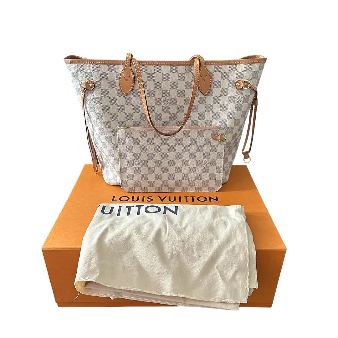 Louis Vuitton Neverfull MM Damier Azur 2018 / sehr gut Louis Vuitton
