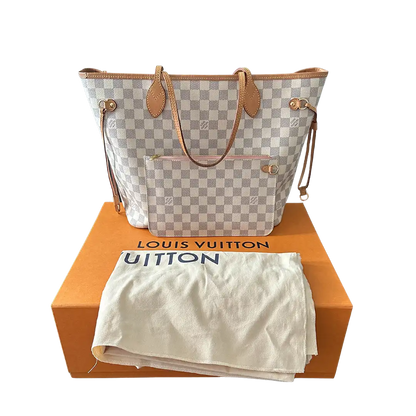 Louis Vuitton Neverfull MM Damier Azur 2018 / sehr gut Louis Vuitton