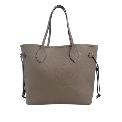 Louis Vuitton Neverfull MM Monogram Empreinte Leder Tourtourelle / neuwertig Louis Vuitton