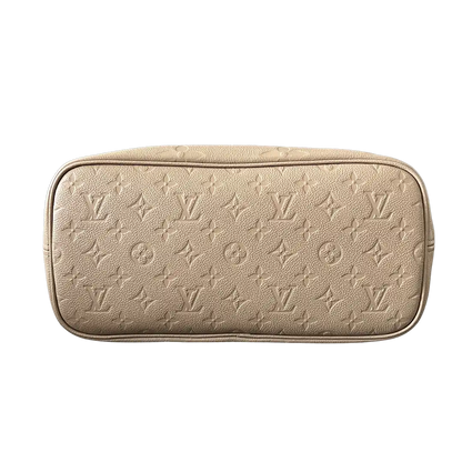 Louis Vuitton Neverfull MM Monogram Empreinte Leder Tourtourelle / neuwertig Louis Vuitton