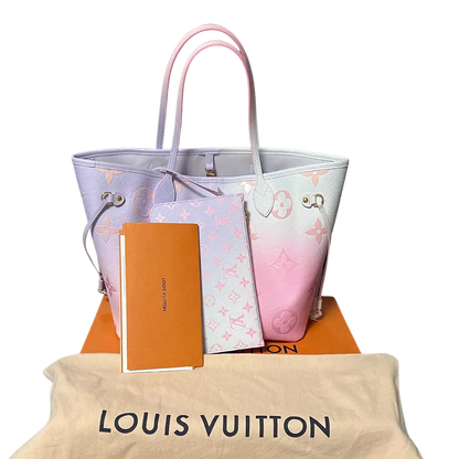 Louis Vuitton Neverfull MM Sunrise Pastell Handtasche Fullset / neuwertig Louis Vuitton