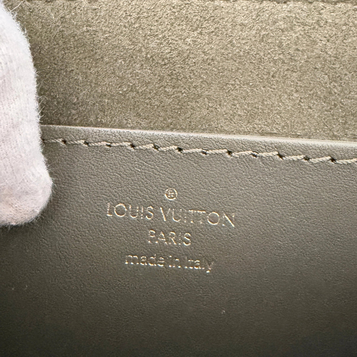 Louis Vuitton New Wave Multi Pochette Leder khaki / neuwertig Louis Vuitton