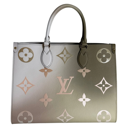 Louis Vuitton OnTheGo MM Spring in the City Empreinte Khaki Beige – Ansicht 3