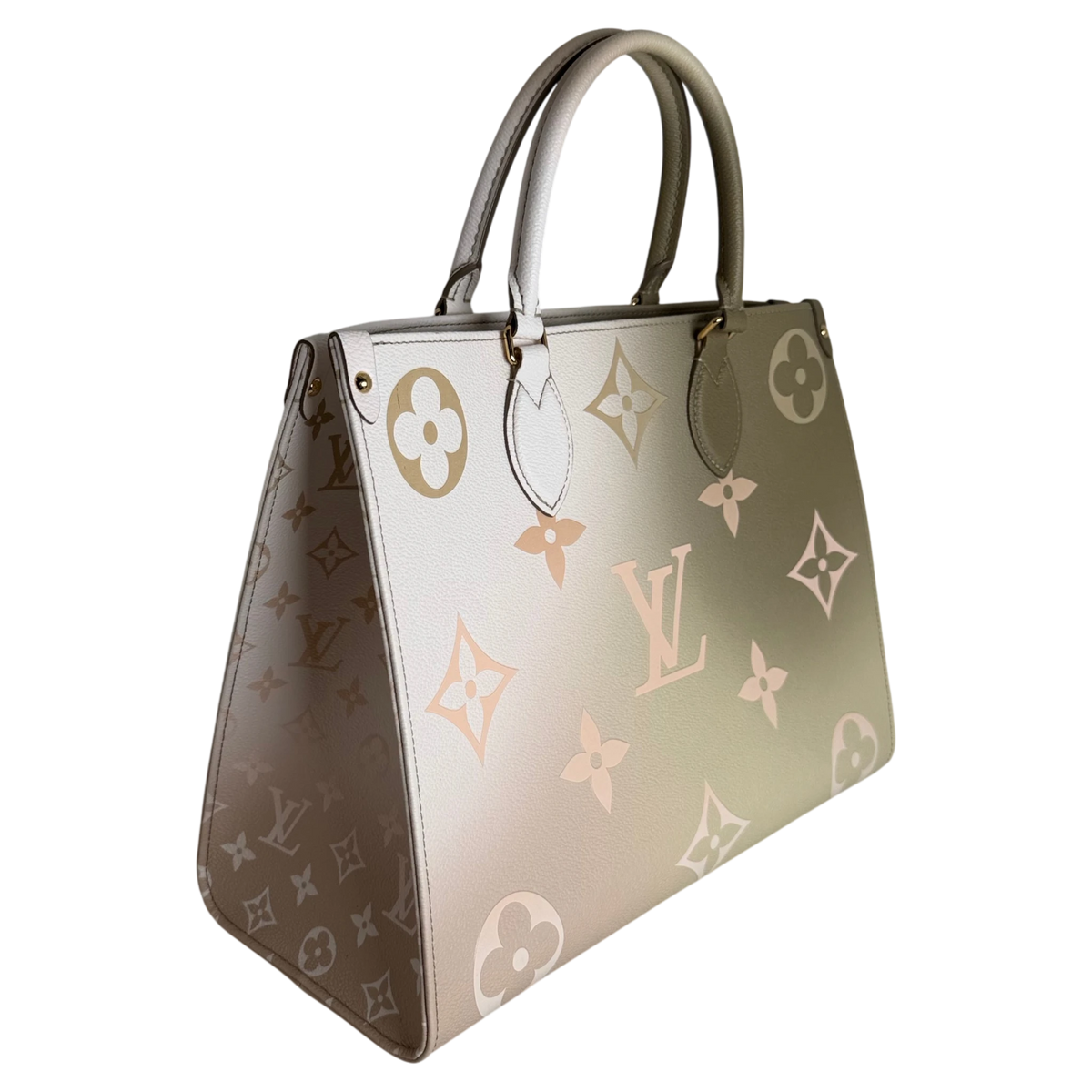 Louis Vuitton OnTheGo MM Spring in the City Empreinte Khaki Beige – Ansicht 2