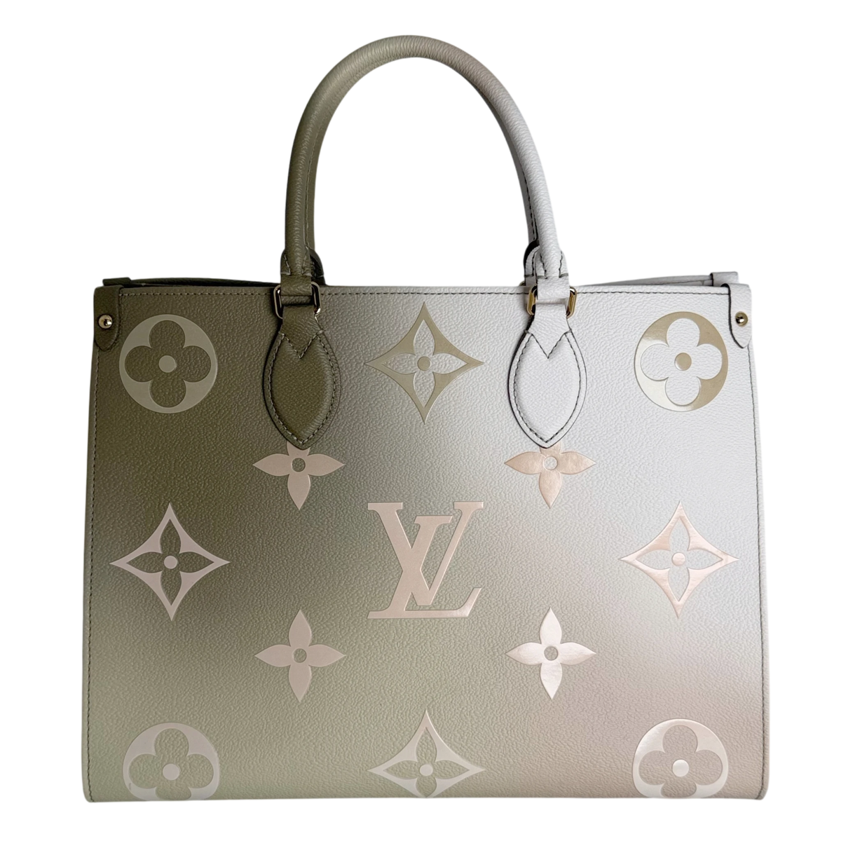 Louis Vuitton OnTheGo MM Spring in the City Empreinte Khaki Beige – Ansicht 4