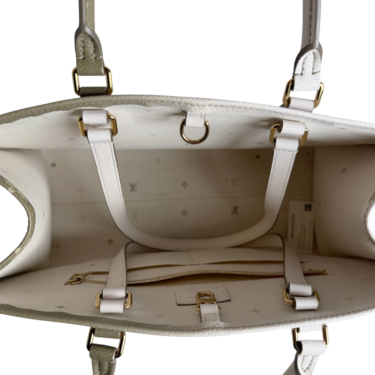 Louis Vuitton OnTheGo MM Spring in the City Empreinte Khaki Beige – Ansicht 6