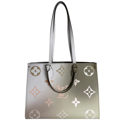 Louis Vuitton OnTheGo MM Spring in the City Empreinte Khaki Beige