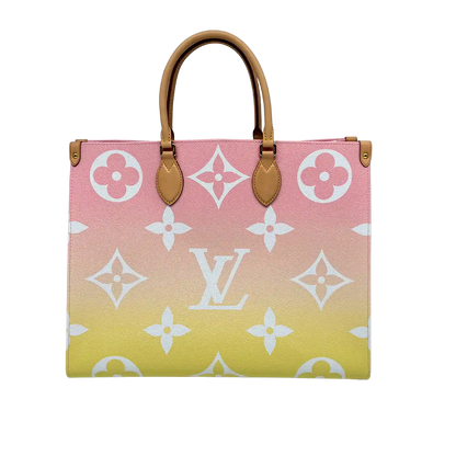Louis Vuitton Onthego GM by the Pool Gradient Pastel light Pink Fullset / Neu Louis Vuitton