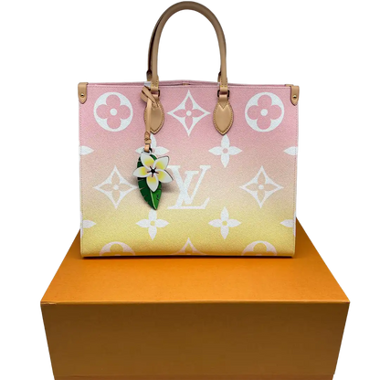 Louis Vuitton Onthego GM by the Pool Gradient Pastel light Pink Fullset / Neu Louis Vuitton
