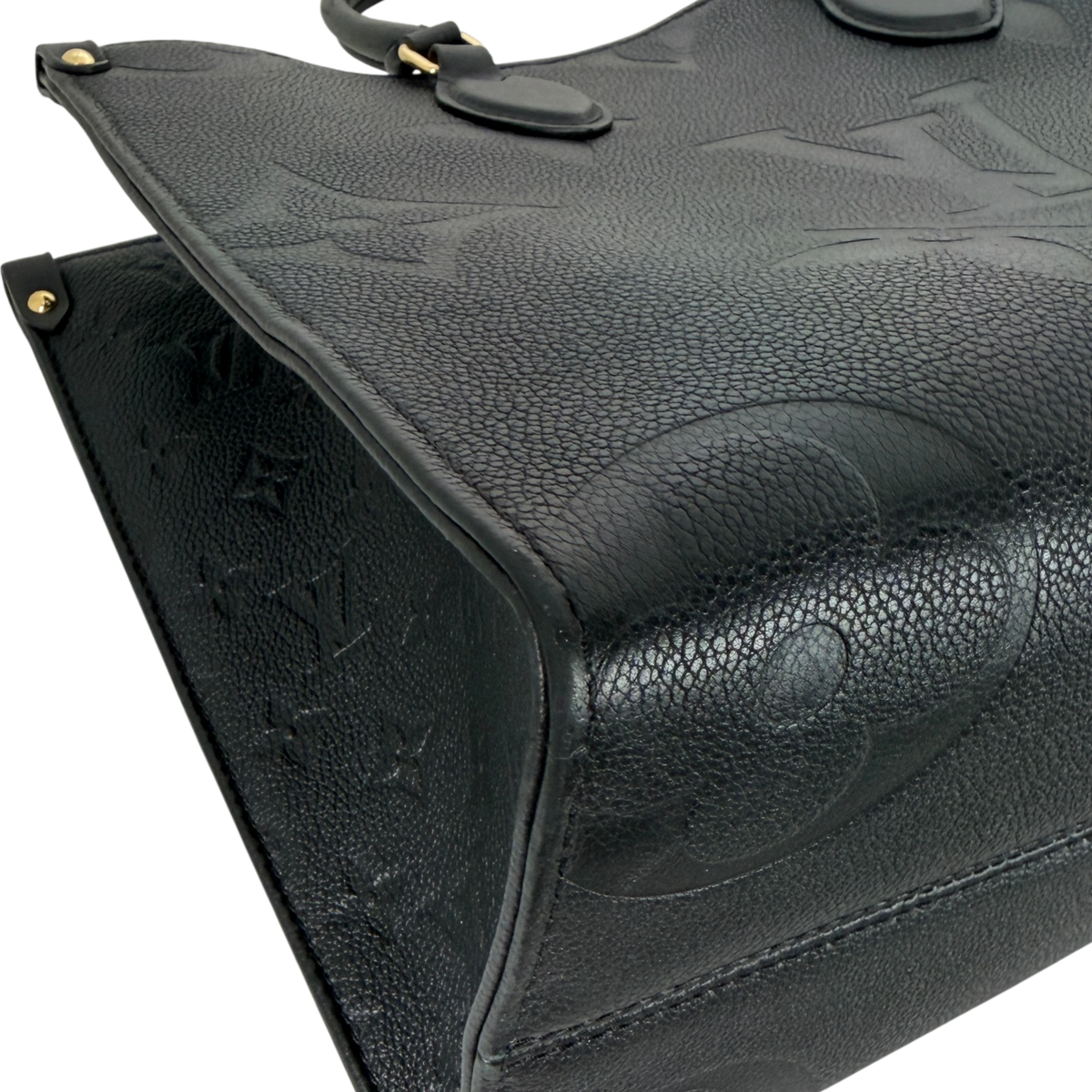 Louis Vuitton OnTheGo MM Monogram Empreinte Leer Zwart Goud