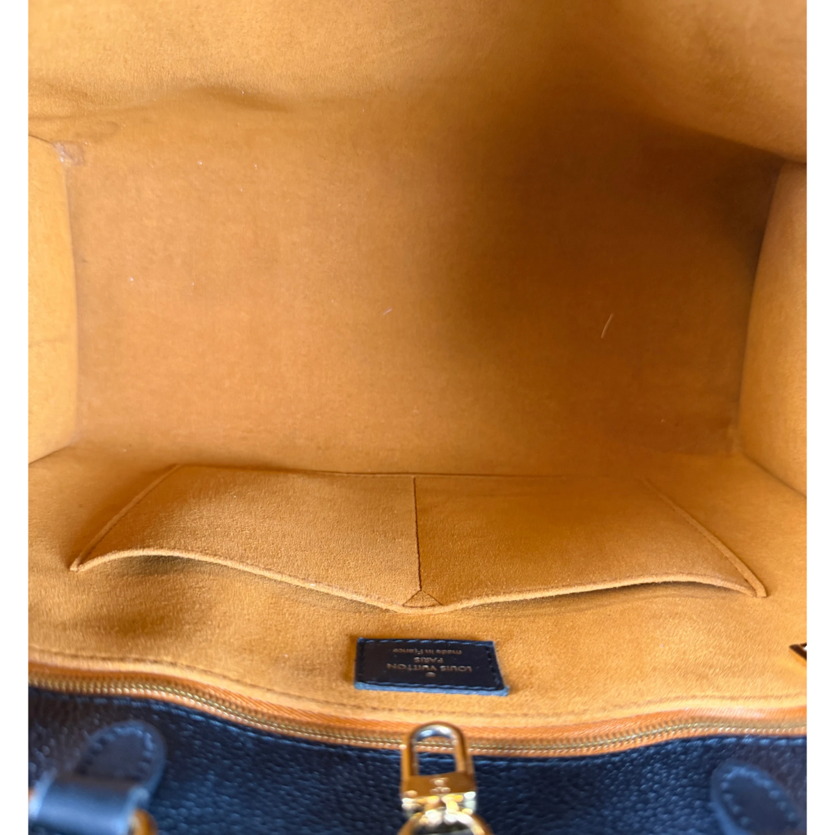 Louis Vuitton OnTheGo MM Monogram Empreinte Leer Zwart Goud