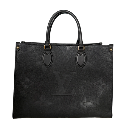 Louis Vuitton OnTheGo MM Monogram Empreinte Leer Zwart Goud
