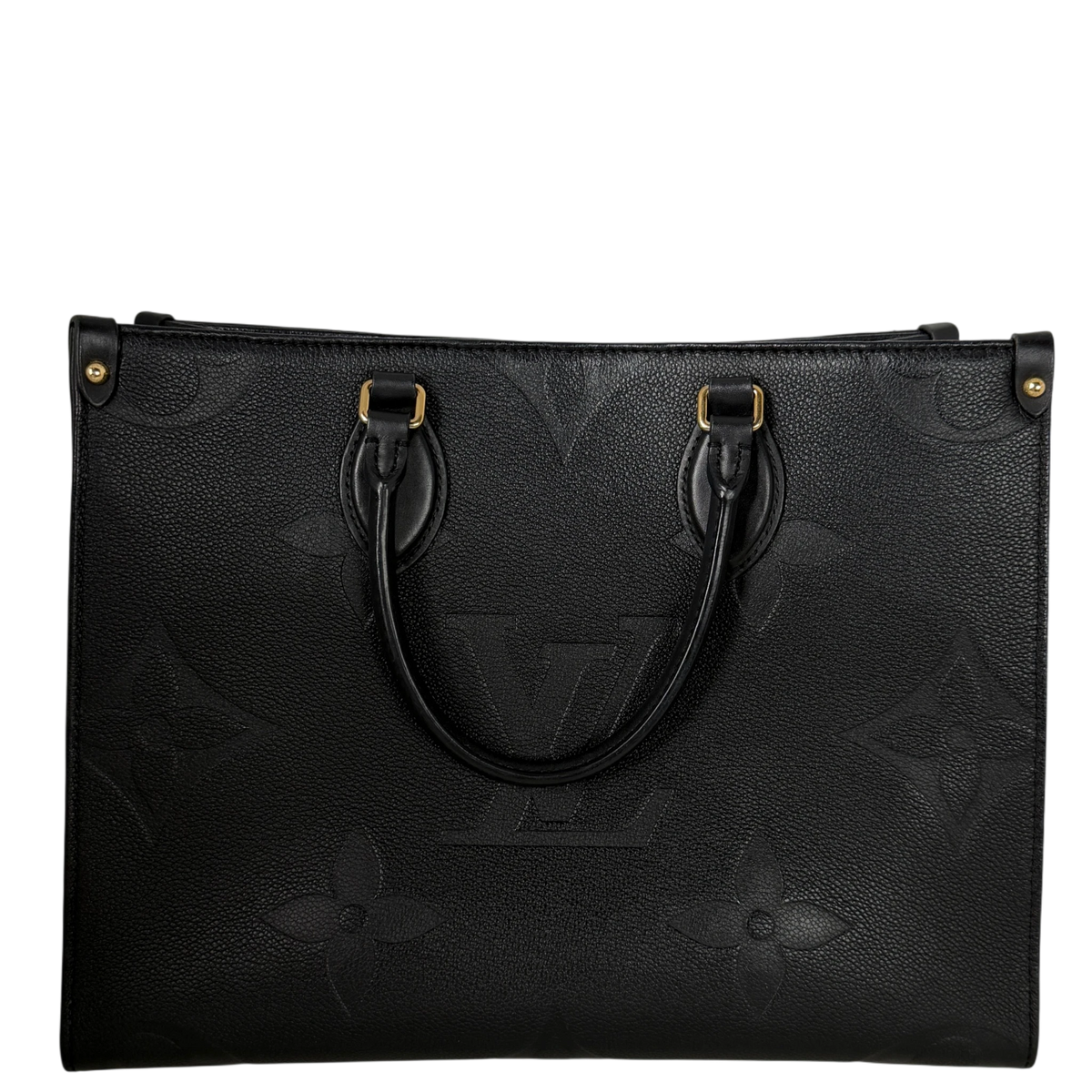 Louis Vuitton OnTheGo MM Monogram Empreinte Leer Zwart Goud