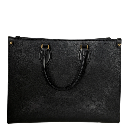 Louis Vuitton OnTheGo MM Monogram Empreinte Leer Zwart Goud