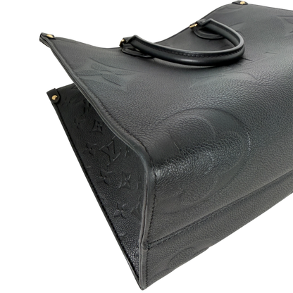 Louis Vuitton OnTheGo MM Monogram Empreinte Leer Zwart Goud