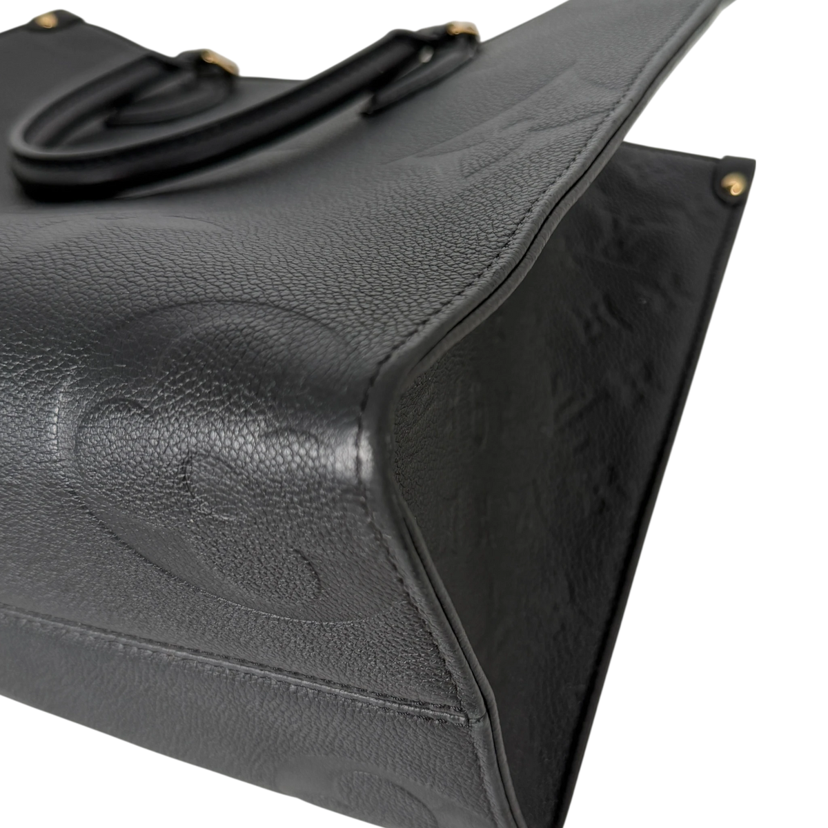 Louis Vuitton OnTheGo MM Monogram Empreinte Leer Zwart Goud