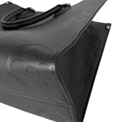 Louis Vuitton OnTheGo MM Monogram Empreinte Leer Zwart Goud