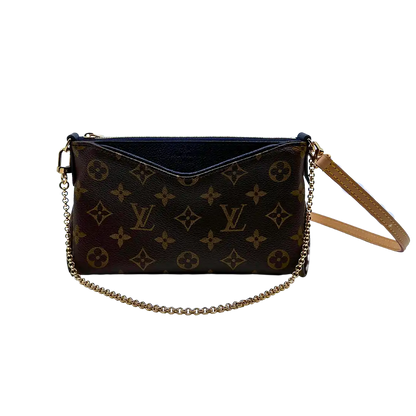 Louis Vuitton Pallas Clutch Marine Monogram Canvas / neuwertig Louis Vuitton