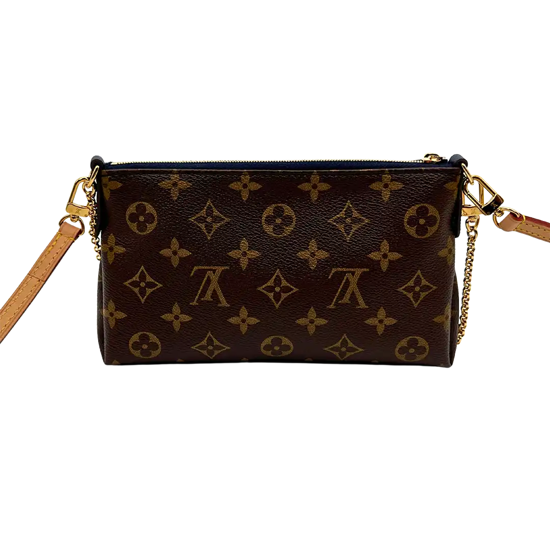 Louis Vuitton Pallas Clutch Marine Monogram Canvas / neuwertig Louis Vuitton