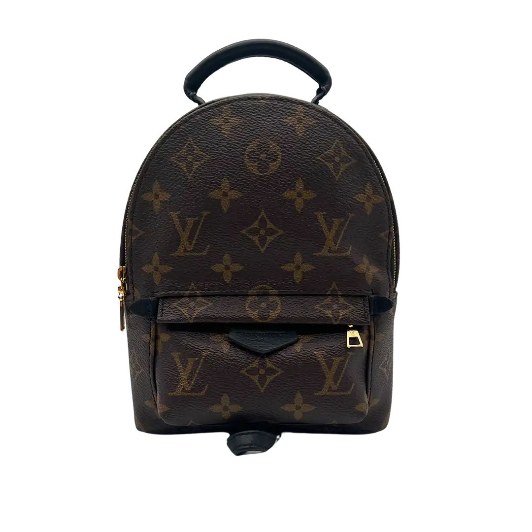 Louis Vuitton Palm Springs Mini Rucksack Monogram Canvas Fullset / sehr gut Louis Vuitton
